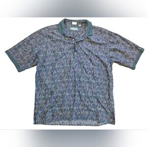 Michael Thomas Vintage Egyptian Nile Cotton Mens XL Polo Shirt Short Sleeve